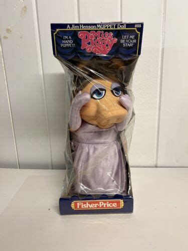 Vintage Miss Piggy Hand Puppet 1979 Fisher Price New In Box 4586180068