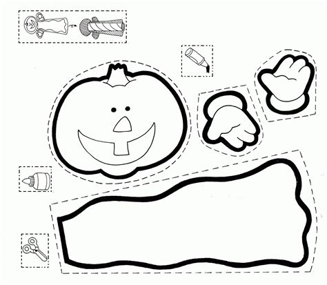 Halloween Cutouts Coloring Pages Coloring Home