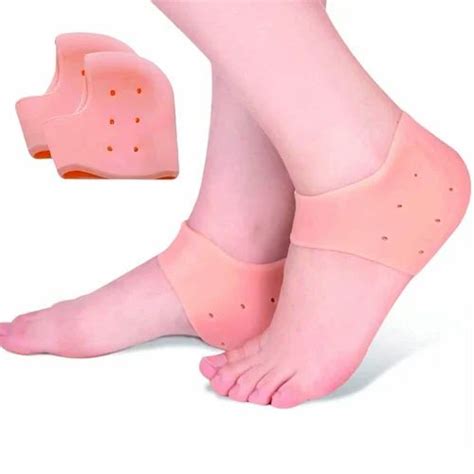 Silicone Gel Heel Pad Socks For Heel Swelling Pain Relief Anti Crack Size Medium At Rs 35