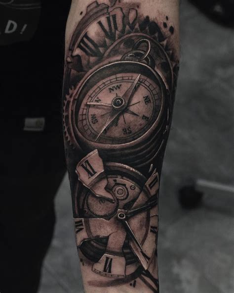 Realistic Tattoo By Julen Mrkpa Tatouage Horloge