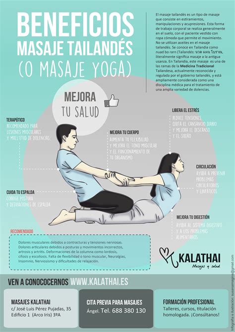 Beneficios Del Masaje Yoga O Masaje Tailandés Te Gusta Nuestra Infografía Es 100 Kalathai