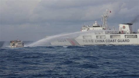 South China Sea Philippine And Chinese Vessels Collide In Contested