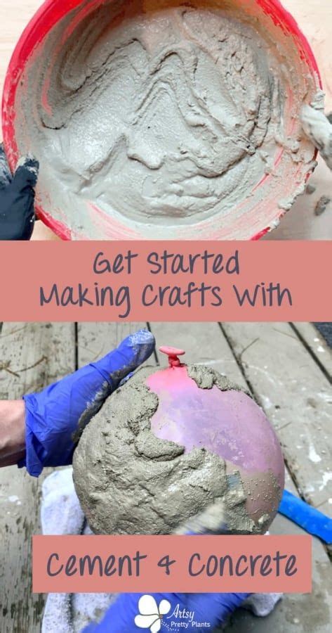 Making Cement Crafts | Techniques + Tips | Cement crafts, Concrete