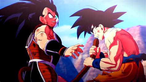 Goku Vs Raditz Boss Fight Scene Dragon Ball Z Kakarot Youtube