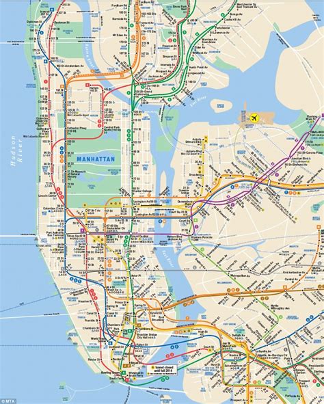 The New York New Jersey Subway Map Designed For The Super
