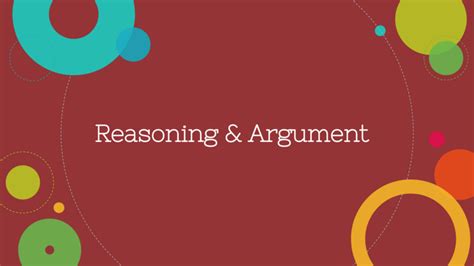 Public Speaking Course Content Reasoning And Argument Reasoning
