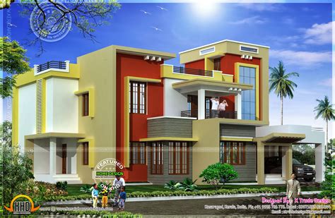 Box Type Home In 2862 Square Feet Home Kerala Plans