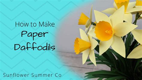 How To Make Paper Daffodils Youtube