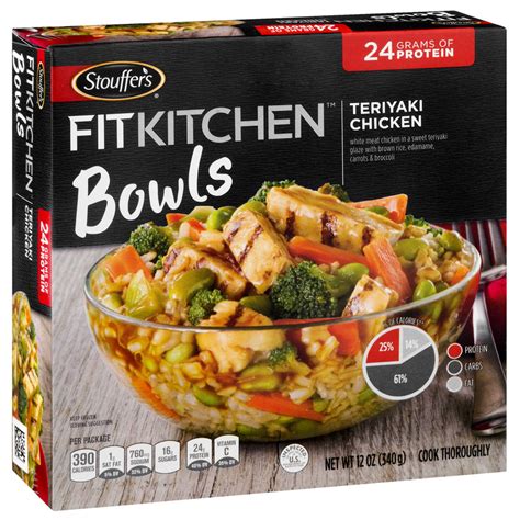 Stouffers Fit Kitchen Teriyaki Chicken Bowl 12oz Delivered In Minutes