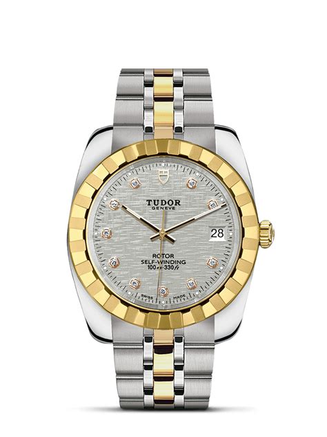 Tudor 21013 0009 Classic 38 Stainless Steel Yellow Gold Fluted