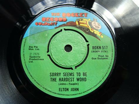 Elton John Sorry Seems To Be The Hardest Word 1976 Vinyl Discogs