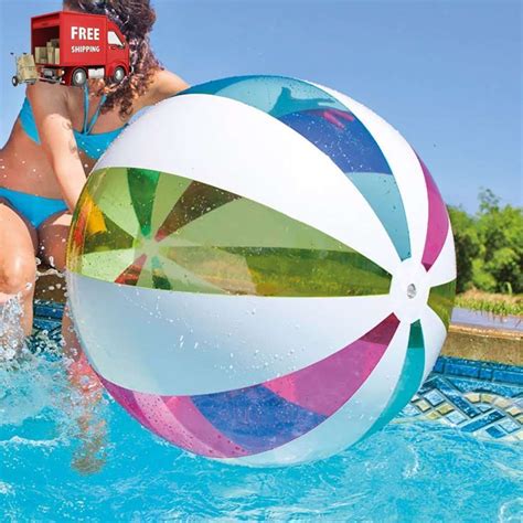 Intex Original Oversize Giant 42 Beach Ball For Ages 3 And Up Free