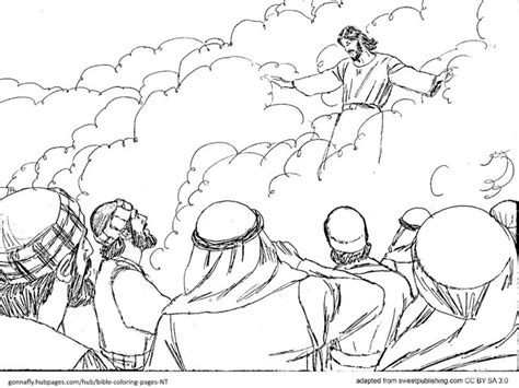 The ascension of our lord. Jesus Ascension Coloring Page at GetColorings.com | Free ...