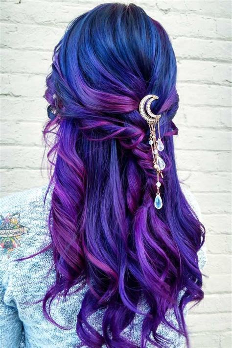 Best Purple And Blue Hair Looks Bright Hair Hair Color Crazy Hair Styles