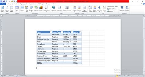 Menyisipkan Lembar Kerja Excel Di Dokumen Word