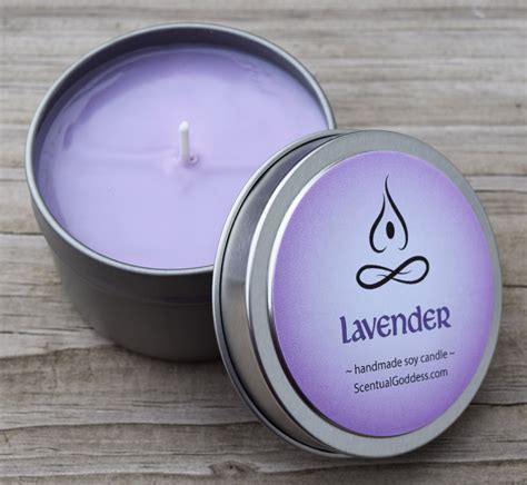 Lavender Candle Aromatherapy Candle Lavender Scent Helps Etsy