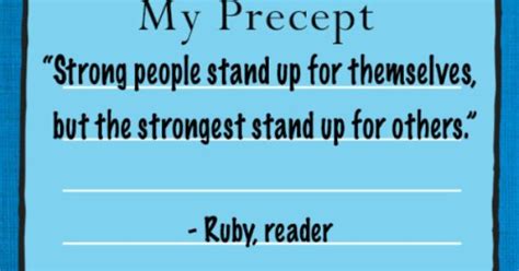 Reader Submitted Precept Strong People Stand Up For