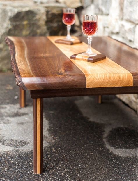This is awesome, and almost exactly what i have in mind for a dining room table/bar i want to build. Live Edge Black Walnut and highly figured cherry coffee ...