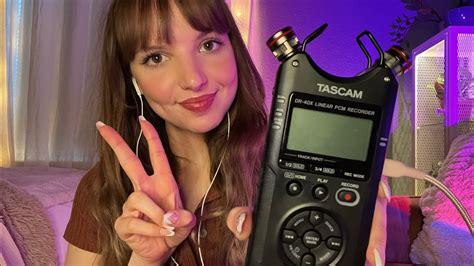 tascam asmr binaural tapping mouth sounds and more youtube