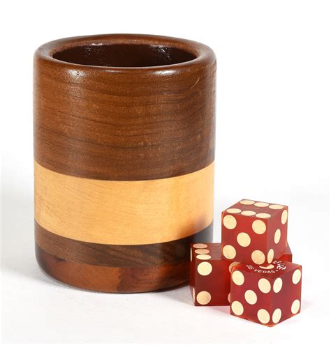 Fine Wood Dice Cup Quicker Than The Eye