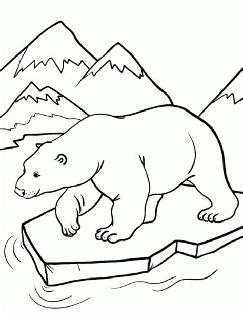 Polar Bear Coloring Pages Free Printables Printable Templates