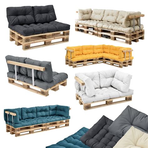 120cm x 80cm x 8cm. en.casa® Palettenkissen In/Outdoor Paletten Kissen Sofa ...