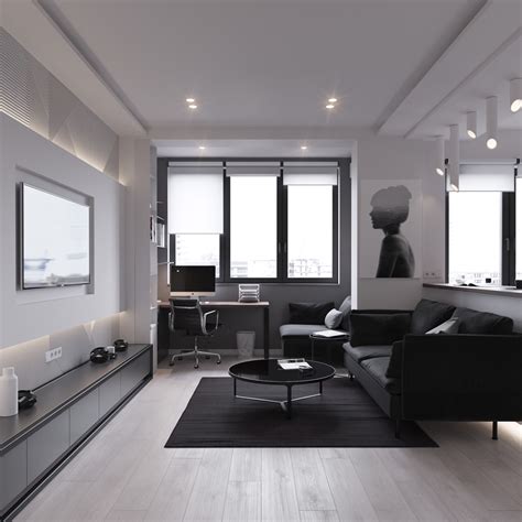 Modern apartment living room design ideas. 3 Modern Style Apartments Under 50 Square Meters (Includes ...