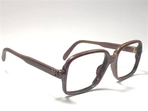 New Vintage Maxim S De Paris Real Leather Lizard Frame Rx Reading 1980 S Glasses At 1stdibs