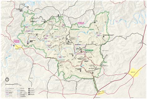 Mammoth Cave National Park Map Page National Parks Mammoth Cave