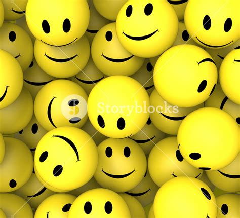 Smileys Showing Happy Cheerful Faces Royalty Free Stock Image Storyblocks