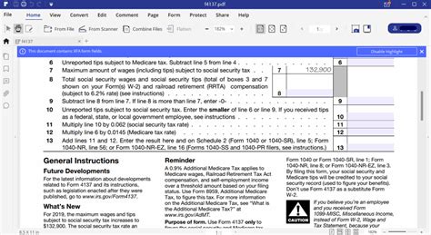 Irs Form 4137 Fill It Out The Best Way