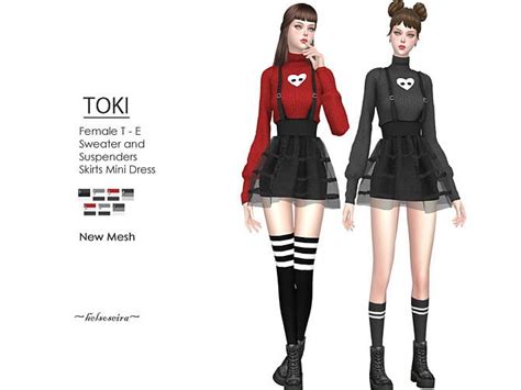 Toki Mini Dress By Helsoseira At Tsr Sims 4 Updates
