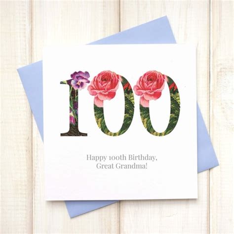 20 100th Birthday Card As Creative Graphic Design And Template