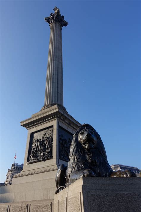 Lord Nelsons Column At Trafalgar Square Photo