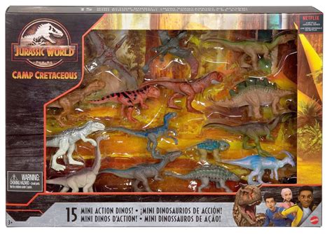Jurassic World Camp Cretaceous Mini Action Dinos Mini Figure 15 Pack
