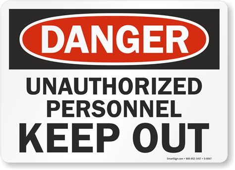 Unauthorized People Keep Out Sign Sku S 0067