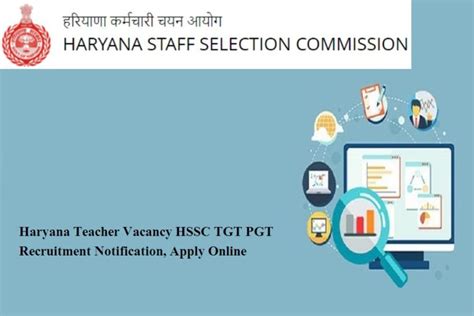 haryana teacher vacancy 2024 hssc tgt pgt recruitment notification apply online