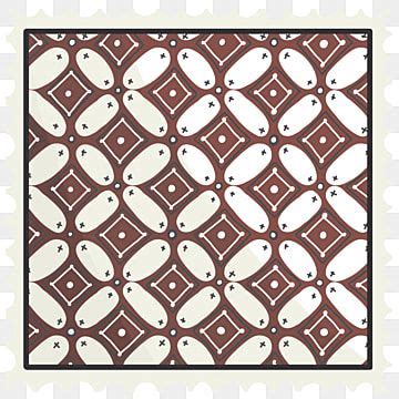 Batik Kawung Hd Transparent Indonesian Batik Pattern Stamp Brown