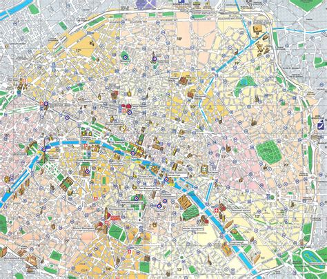 Map Of Paris France Free Printable Maps