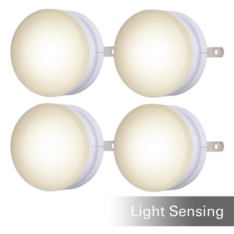 Lights By Night Automatic Glo Dot Led Night Light 4 Pack Plug In