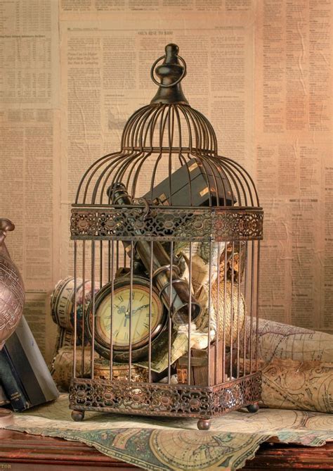 Bird Cages For Decor Fill With Precious Treasures Styled For The
