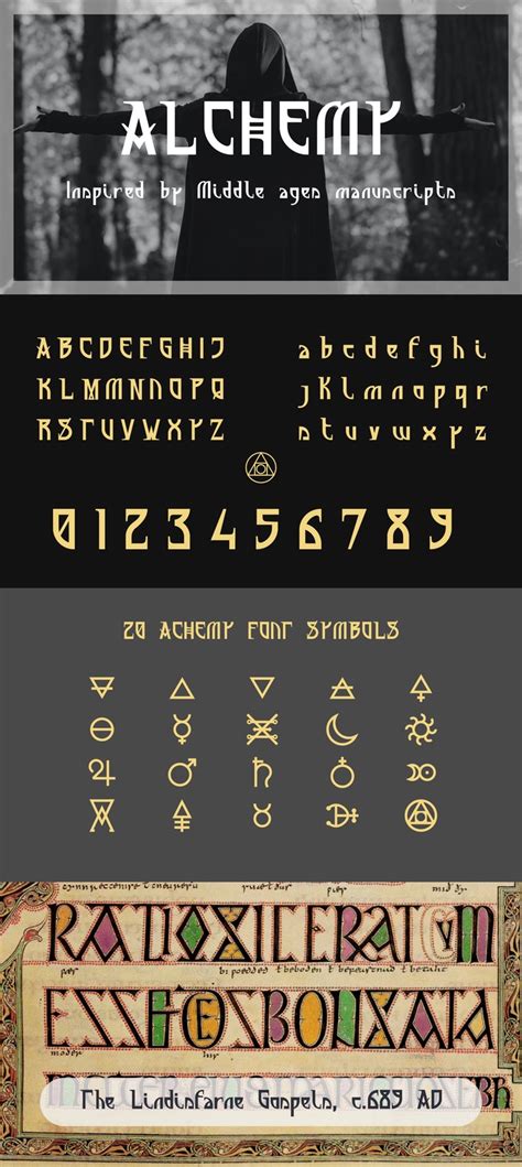 Alchemy Font Esoteric Font Worldwide Fonts