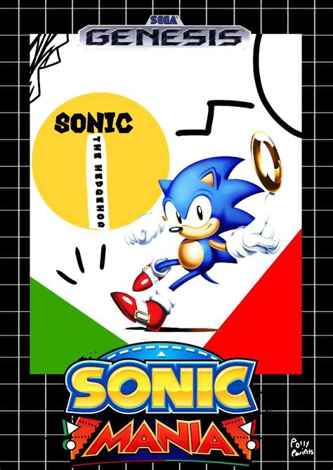 Sonic Mania Genesis Box Cover Sonic The Hedgehog Amino