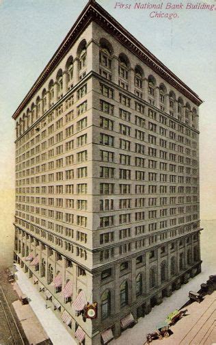 First National Bank Chicago Il Vintage Postcard