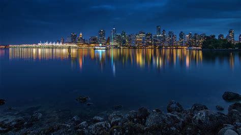 Vancouver Night Cityscape 4k Wallpapers Hd Wallpapers Id 29339