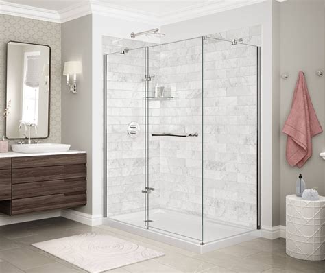 6 how do i add a corner shelf to a stone shower? Utile Marble - Corner Shower | Maax
