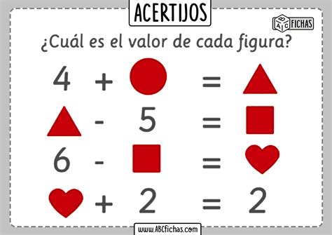 Acertijos Matemáticos Fáciles Para Niños Para Imprimir