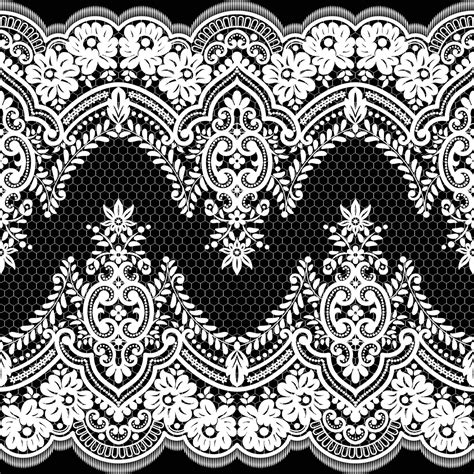 Download Seamless White Floral Lace Pattern For Free