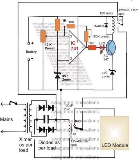 Emergency Lighting Circuit Wiring Diagram Circuit Emergency Light Volt