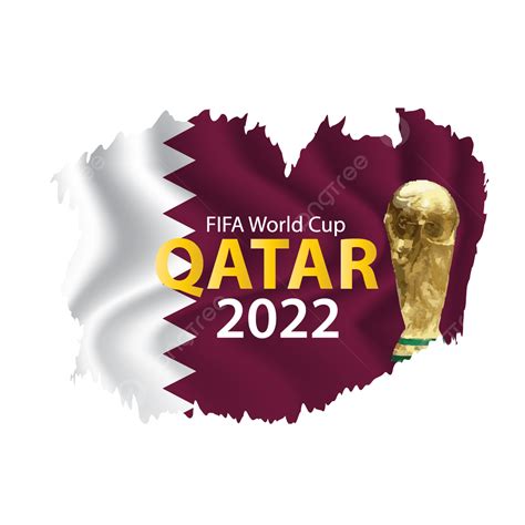 Fifa World Cup Qatar 2022 Met Vlag Fifa Wereldbeker Qatar 2022